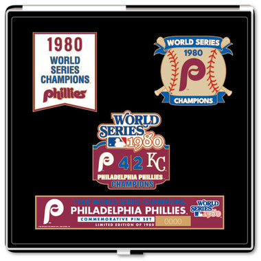 1980 Philadelphia Phillies World Series Champions Limited Edition Pin Set