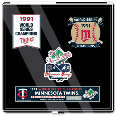 1991 Minnesota Twins World Series Champions Limited Edition Pin Set