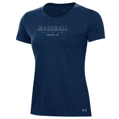 Women’s Under Armour Baseball Hall of Fame Navy Performance Cotton T-Shirt