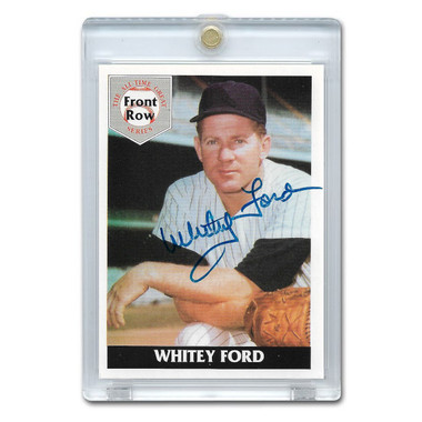 Whitey Ford Autographed Card 1992 Front Row The All-Time Great Series - Set of 5 Cards