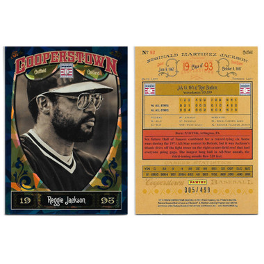 Reggie Jackson 2013 Panini Cooperstown Blue Crystal # 92 Ltd Ed of 499