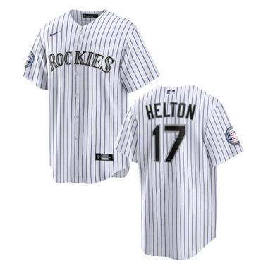 Men’s Nike Todd Helton Hall of Fame 2024 Induction Official Replica Colorado Rockies Home Jersey
