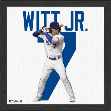 Highland Mint Bobby Witt Jr. Kansas City Royals 13 x 13 Impact Jersey Framed Print