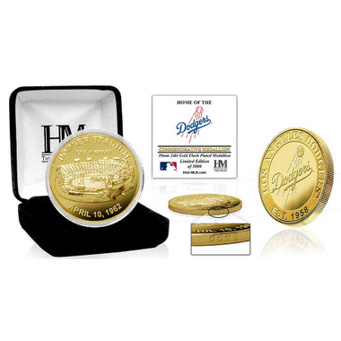 Dodger Stadium 24kt Gold Flash Plated Limited Edition Mint Coin