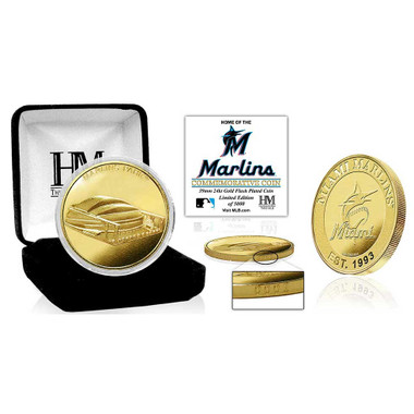 Marlins Park 24kt Gold Flash Plated Limited Edition Mint Coin