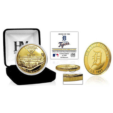 Comerica Park 24kt Gold Flash Plated Limited Edition Mint Coin
