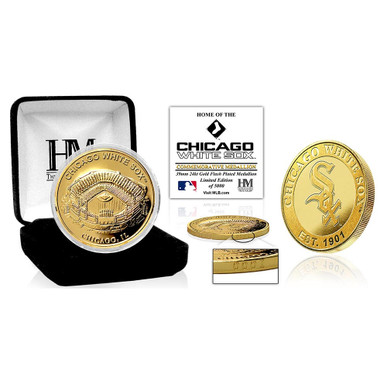 Chicago White Sox Stadium 24kt Gold Flash Plated Limited Edition Mint Coin