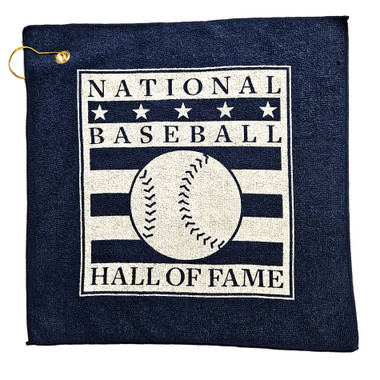 Baseball Hall of Fame Logo 15 x 15 Golf Hand Towel