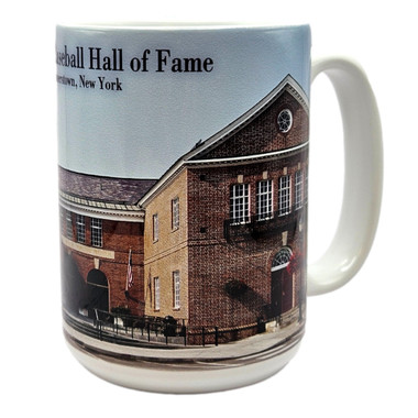 Baseball Hall of Fame 15 oz Building Mug