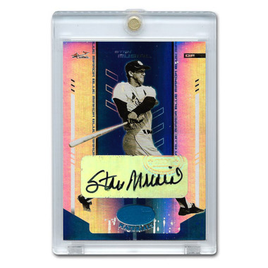 Stan Musial Autographed Card 2004 Leaf Certified Mirror Blue # 240 Ltd Ed of 50