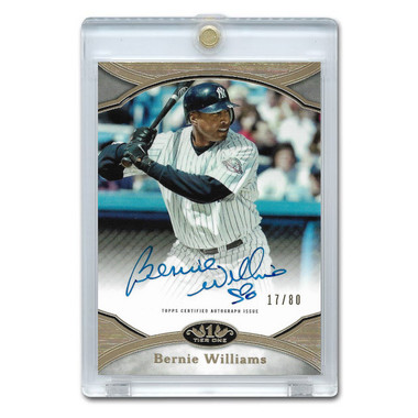 Bernie Williams Autographed Card 2020 Topps Tier One Prime Performers Ltd Ed of 80
