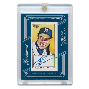 Curtis Granderson Autographed Card 2009 Topps T-206  Framed Mini # FMA-28