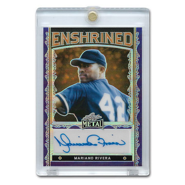 Mariano Rivera Autographed Card 2022 Leaf Enshrined # E-MR1 Ltd Ed 1 of 1