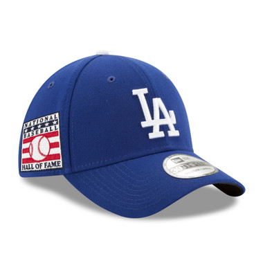 Men’s New Era Los Angeles Dodgers Baseball Hall of Fame Logo 39THIRTY Royal Flex Fit Cap