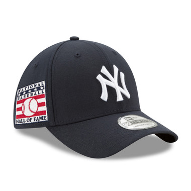 Men’s New Era New York Yankees Baseball Hall of Fame Logo 39THIRTY Navy Flex Fit Cap
