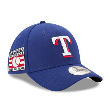 Men’s New Era Texas Rangers Baseball Hall of Fame Logo 39THIRTY Royal Flex Fit Cap