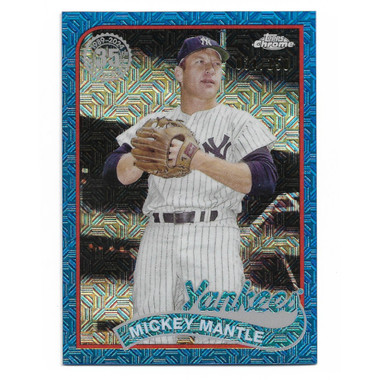 Mickey Mantle 2024 Topps Series 2 35th Silver Pack Chrome Blue # 43 Ltd Ed of 150