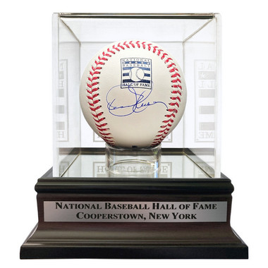 Dennis Eckersley Autographed Hall of Fame Logo Baseball with HOF Case (Fanatics)