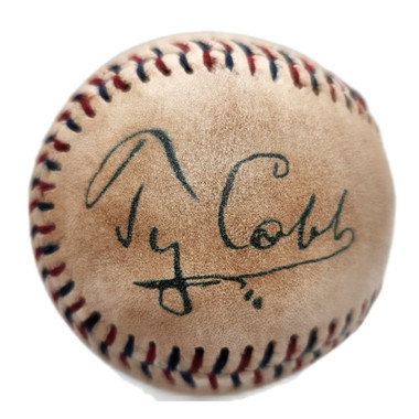 Ty Cobb HOF Replicas Reproduction Autographed 1910s Baseball