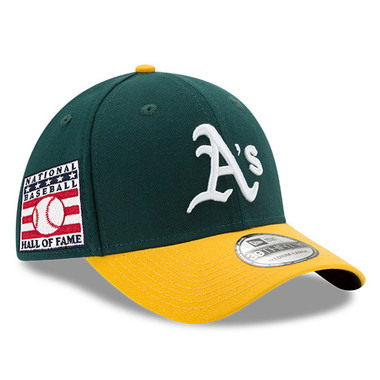 Men’s New Era Oakland Athletics Baseball Hall of Fame Logo 39THIRTY Green Flex Fit Cap