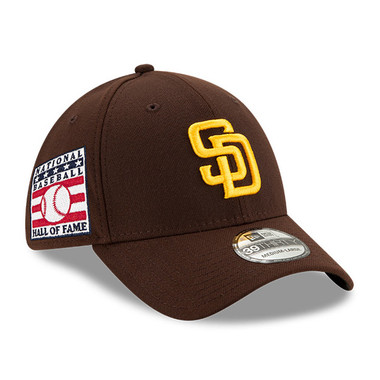 Men’s New Era San Diego Padres Baseball Hall of Fame Logo 39THIRTY Brown Flex Fit Cap