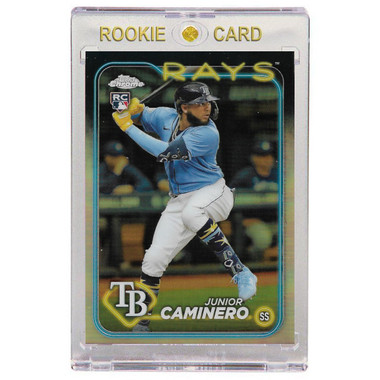 Junior Caminero Tampa Bay Rays 2024 Topps Chrome Refractor # 213 Rookie Card