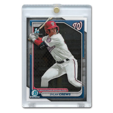 Dylan Crews Washington Nationals 2024 Bowman Chrome Prospects # BCP23 Pre-Rookie Card