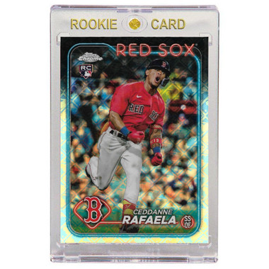 Ceddanne Rafaela Boston Red Sox 2024 Topps Chrome Logo Fractor # 118 Rookie Card