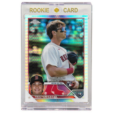 Trsitan Casas Boston Red Sox 2023 Topps Chrome Update Prism Refractor # 125 Rookie Card