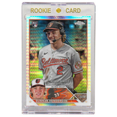 Gunnar Henderson Baltimore Orioles 2023 Topps Chrome Update Prism Refractor # USC208 Rookie Card