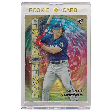 Wyatt Langford Texas Rangers 2024 Stadium Club Power Packed # 29 Rookie Card