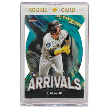 Jackson Merrill San Diego Padres 2024 Topps Finest Arrivals # 24 Rookie Card