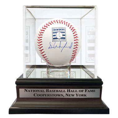 Dave Winfield Autographed Hall of Fame Logo Baseball with HOF Case (Beckett)
