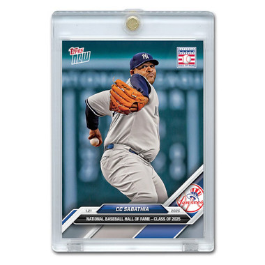 CC Sabathia Hall of Fame Election 2025 Topps Now Card # OS-15