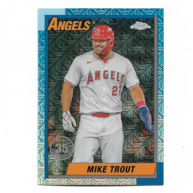 Mike Trout 2025 Topps Series One 35th 1990 Silver Pack Chrome # T90C-54