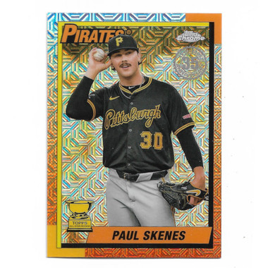 Paul Skenes 2025 Topps Series One 35th 1990 Silver Pack Chrome # T90C-32
