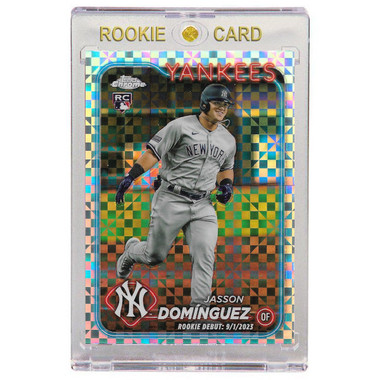 Jasson Dominguez New York Yankees 2024 Topps Chrome Update X-Fractor # USC70 Rookie Card