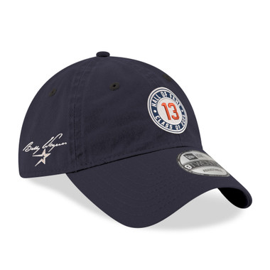 New Era Billy Wagner Class of 2025 Inductee Jersey Number and Signature 9TWENTY Houston Astros Dark Navy Adjustable Cap