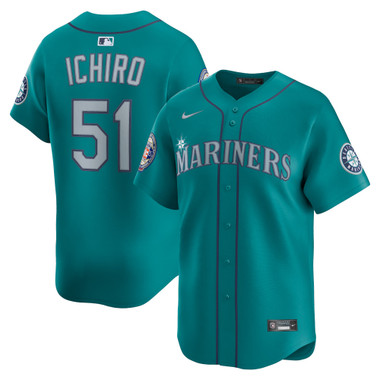 Men’s Nike Ichiro Suzuki Hall of Fame 2025 Induction Official MLB Limited Seattle Mariners Alternate Jersey