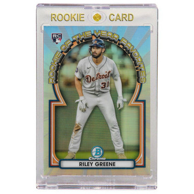 Riley Greene Detroit Tigers 2023 Bowman Chrome Rookie of the Year Favorite # 6 Rookie Card