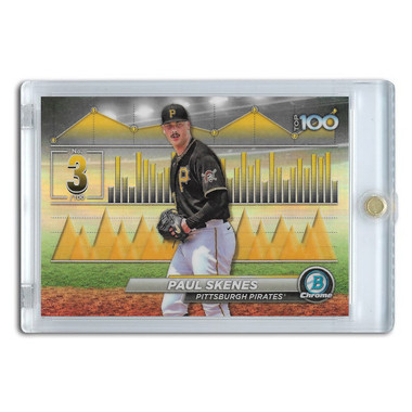 Paul Skenes 2024 Bowman Chrome Top 100 # 3 Pre-Rookie Card