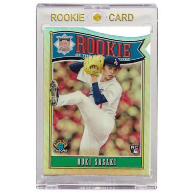Roki Sasaki Los Angeles Dodgers 2025 Bowman Chrome Rookie of the Year Favorites # 10 Rookie Card