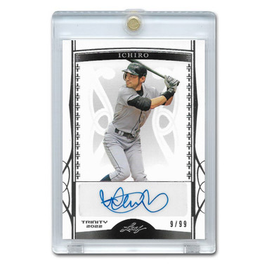 Ichiro Suzuki Autographed Card 2022 Leaf Trinity Signature #BA-I1 Ltd Ed of 99