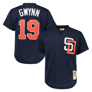 Men’s Mitchell & Ness Tony Gwynn San Diego Padres Authentic Replica 1996 Mesh Batting Practice Jersey