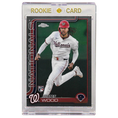 James Wood Washington Nationals 2025 Topps Chrome # 132 Rookie Card