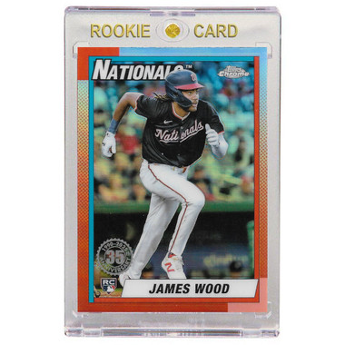James Wood Washington Nationals 2025 Topps Chrome 35th Anniversary # 90CB-15 Rookie Card