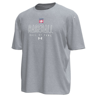 Men’s Under Armour Baseball Hall of Fame Gameday Motion Light Grey Performance T-Shirt