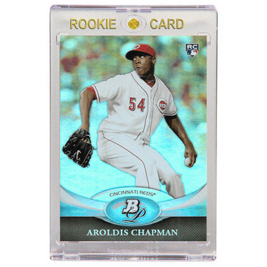 Aroldis Chapman Cincinnati Reds 2011 Bowman Platinum # 93 Rookie Card