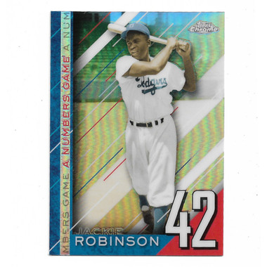 Jackie Robinson 2020 Topps Chrome Numbers Game # 7