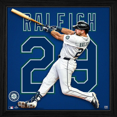 Highland Mint Cal Raleigh Seattle Mariners 13 x 13 Impact Jersey Framed Print